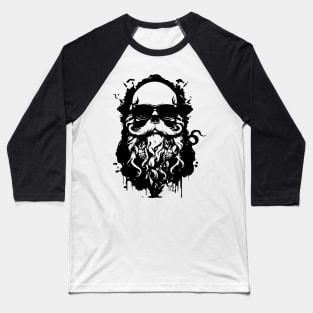 skull with beard Baseball T-Shirt